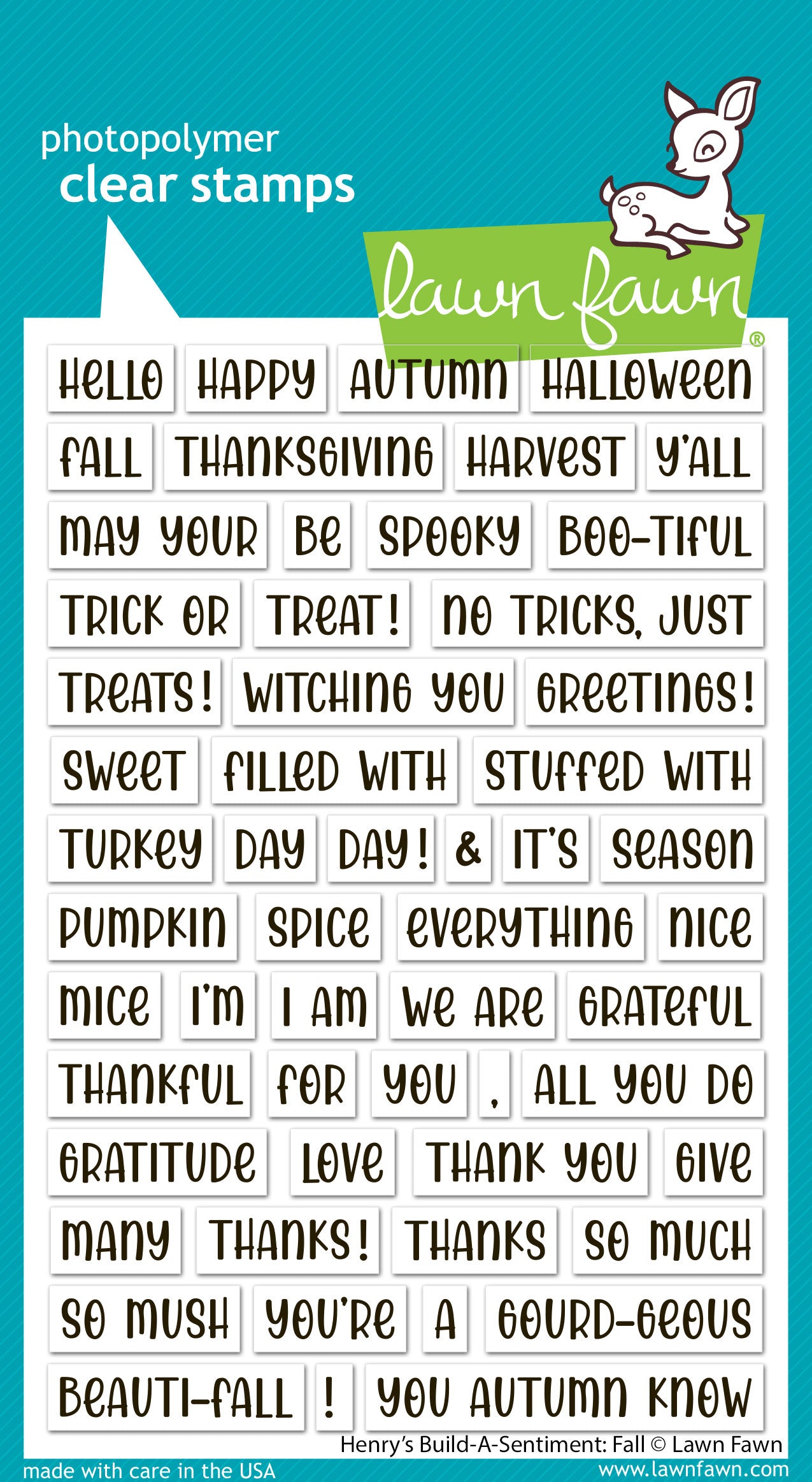 henry's build-a-sentiment: fall